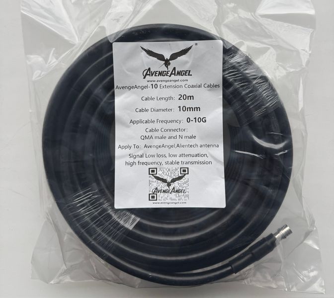 Коаксиальный кабель RG-8 для Alientech/AvengeAngel, N-Type-QMA, 20 м rg8 фото